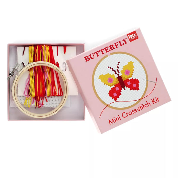 Cross-stitch Kit - Butterfly | Mini-Kreuzstichset