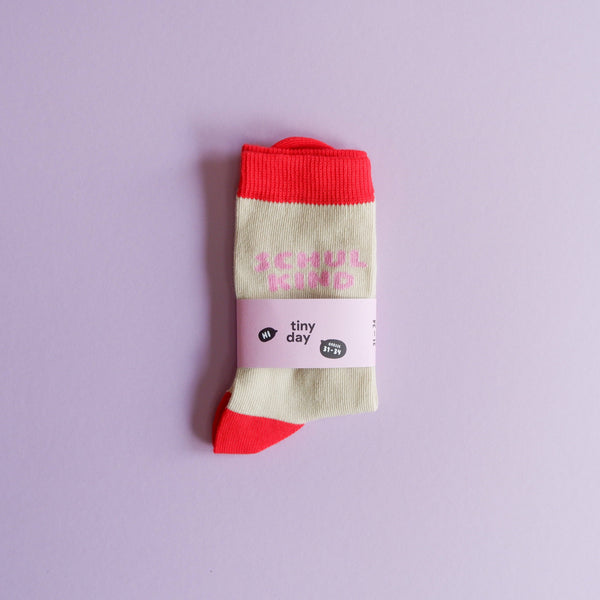 Schulkind-Socken | rosa: 31-34