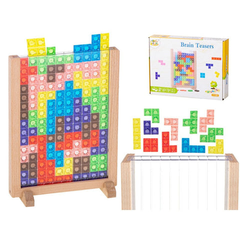 Analoges Tetris | Puzzle mit Holzrahmen