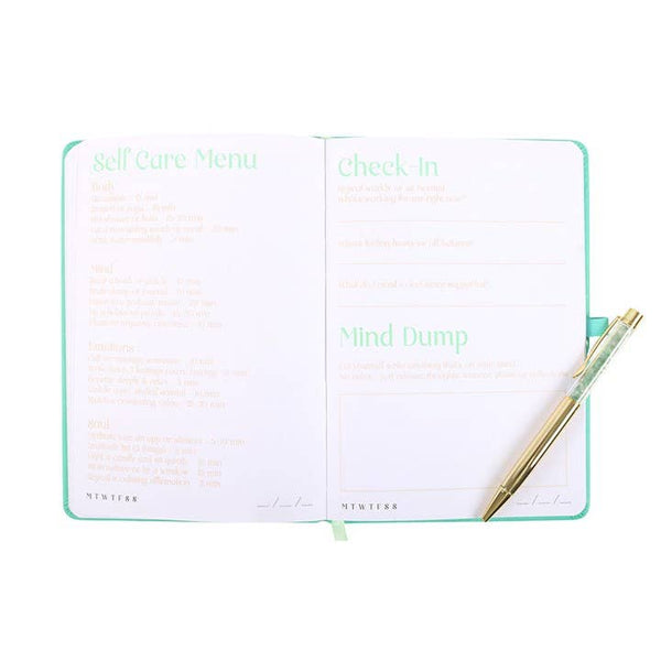 Taking care Wühlfühl-Tagebuch mit Aventurin-Stift