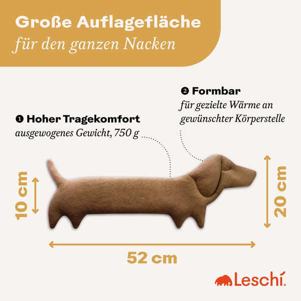 Wärmekissen Hund Winston - Körnerkissen für Nacken & Schultern