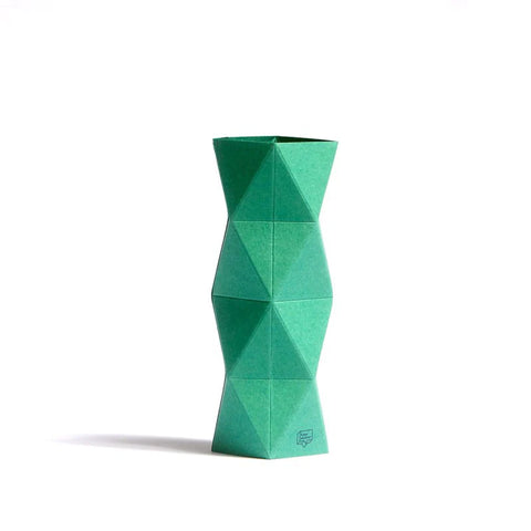 Grußkarte mit Vase XOXO - Lucky green