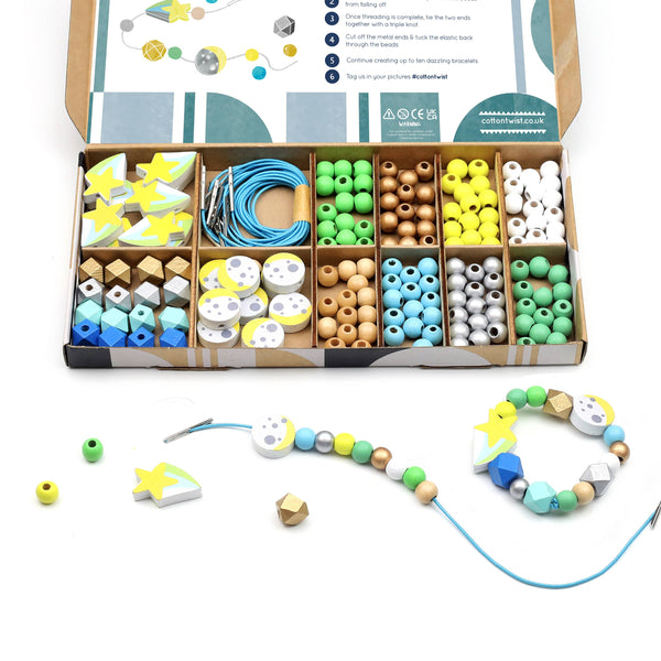 Outer Space bracelet making kit | DIY Perlenset