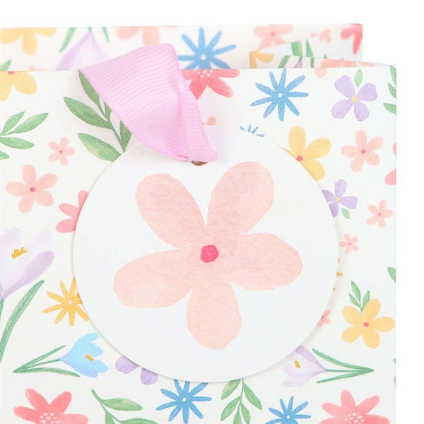 Geschenktragetasche Frühlingsblumen - mittel (23 cm)
