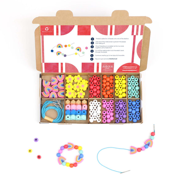Rainbow & Flower Bracelet Kit | DIY Regenbogen Armbänder