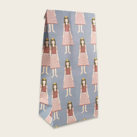 Papiergeschenktüte Prinzessin