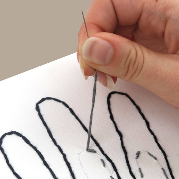 Our Hands - Stitch Canvas | DIY Handabdruck-Stickerei