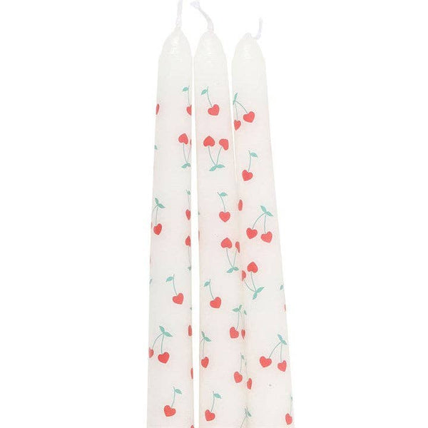 Stabkerzen Heart Cherry (3er Set)