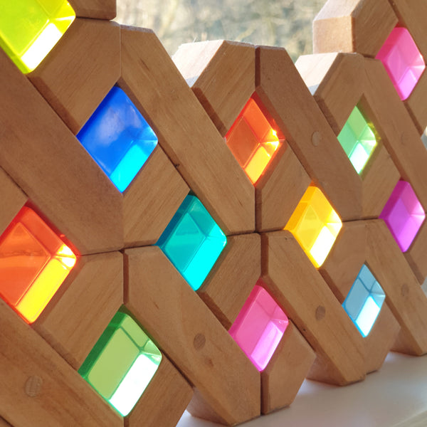 Lichtbauwürfel BAUSPIEL (2 x 10 Farben)