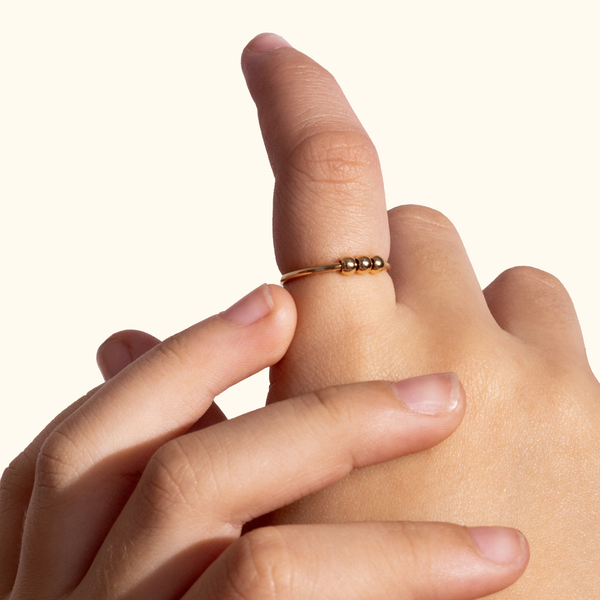 Der Chill Kid Ring: Gold | Angstring für Kinder