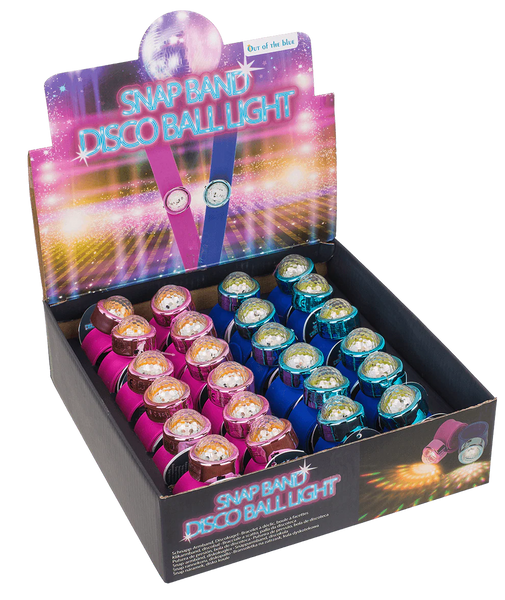 Snap-Band mit Discokugel-Licht, Partyspielzeug