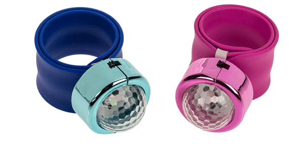 Snap-Band mit Discokugel-Licht, Partyspielzeug