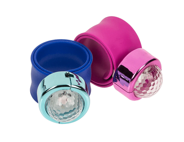 Snap-Band mit Discokugel-Licht, Partyspielzeug
