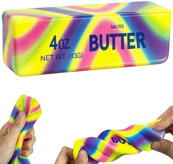 Squishy Rainbow Butter, 14 cm