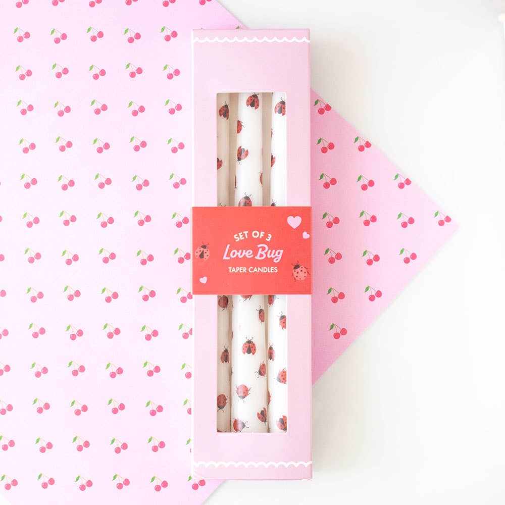 Stabkerzen Love Bug Ladybug (3er Set)