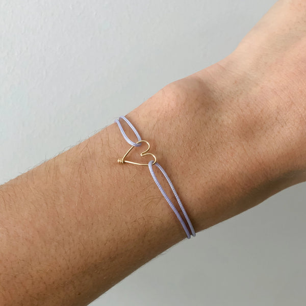 Armband goldenes Herz | petit coeur | flieder