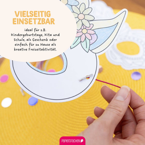 Bastelset Papiermasken Fabelwesen