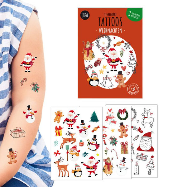 Kindertattoo Set - Weihnachten - Temporary Tattoos