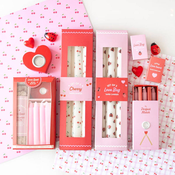 Stabkerzen Love Bug Ladybug (3er Set)