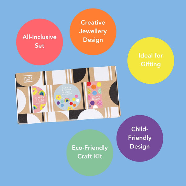 Rainbow & Flower Bracelet Kit | DIY Regenbogen Armbänder