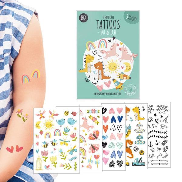 Kindertattoo Set - Du & Ich - Temporary Tattoos