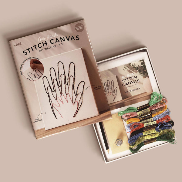 Our Hands - Stitch Canvas | DIY Handabdruck-Stickerei