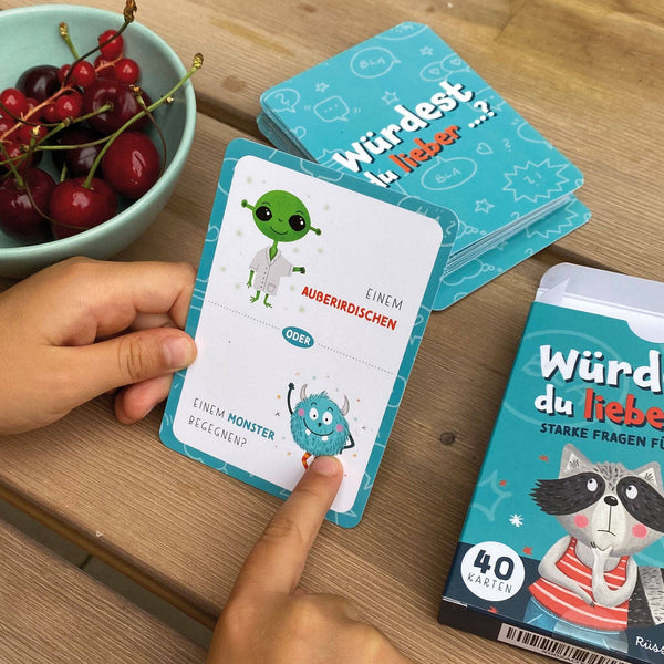 Würdest du lieber ...? Kartenspiel | Starke Fragen für Kinder