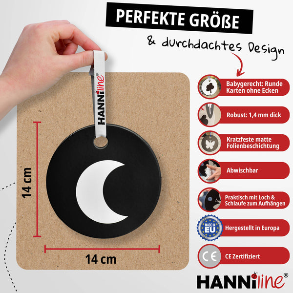 Kontrastkarten ab dem 1. Lebensmonat | Geburtsgeschenk für Babys