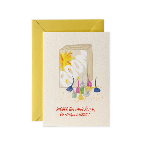 Grußkarte *wieder ein Jahr älter* mit Kuvert