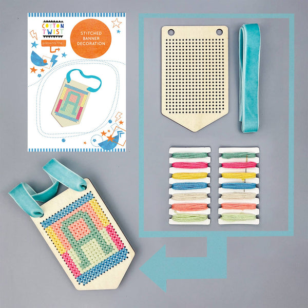 Stitched Banner Kit | DIY-Bastelset