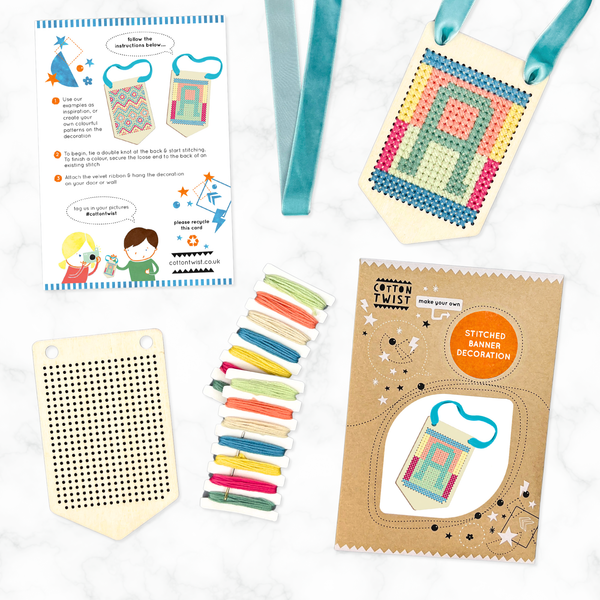 Stitched Banner Kit | DIY-Bastelset