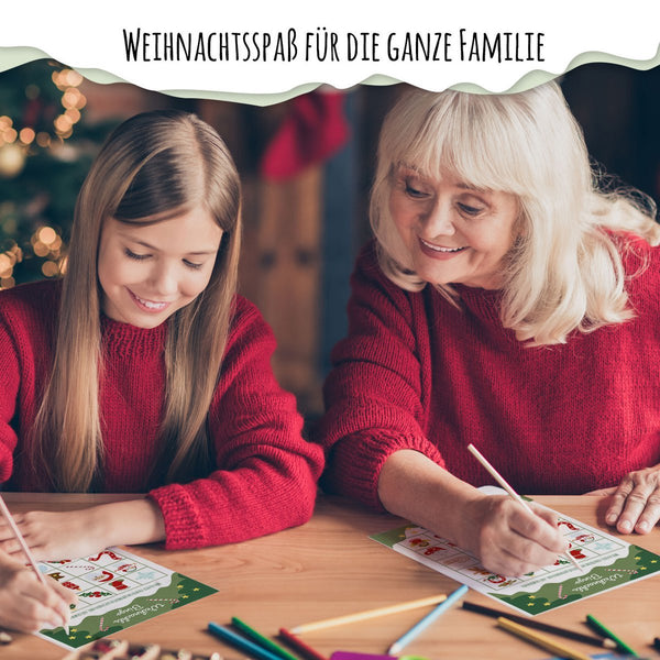 Weihnachtsspiele-Set Tannengrün