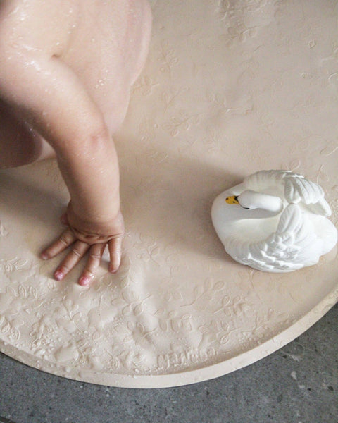 Badespielzeug Schwan aus Naturkautschuk – Weiß – Groß