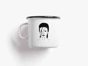 Tasse aus Emaille / Star Man