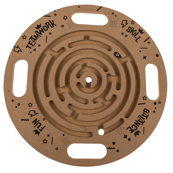 Labyrinthscheibe mit Stahlkugel