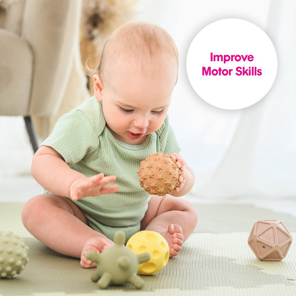 Sensorikbälle für Minis Set | Edushape Sensory Balls Boho Chic