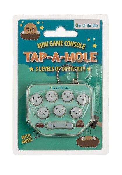 Mini-Spielkonsole mit Schlüsselanhänger „Tap a Mole“