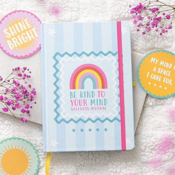 Be kind to your mind – A5 Wellness-Journal mit Citrin-Stift
