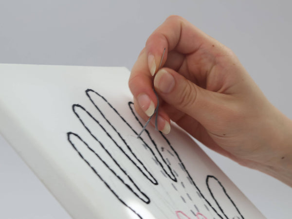 Our Hands - Stitch Canvas | DIY Handabdruck-Stickerei