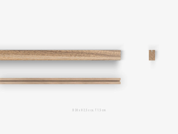 Postkartenleiste / Eiche (30 cm)