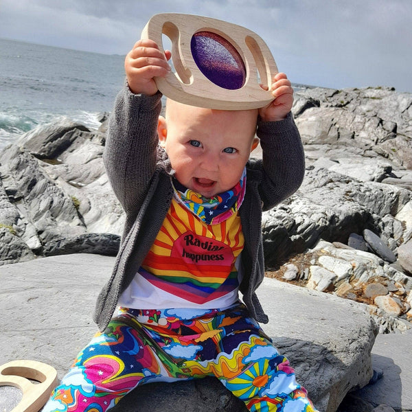 Glitzerscheibe aus Holz | Easy Hold Silver Glitter Panel