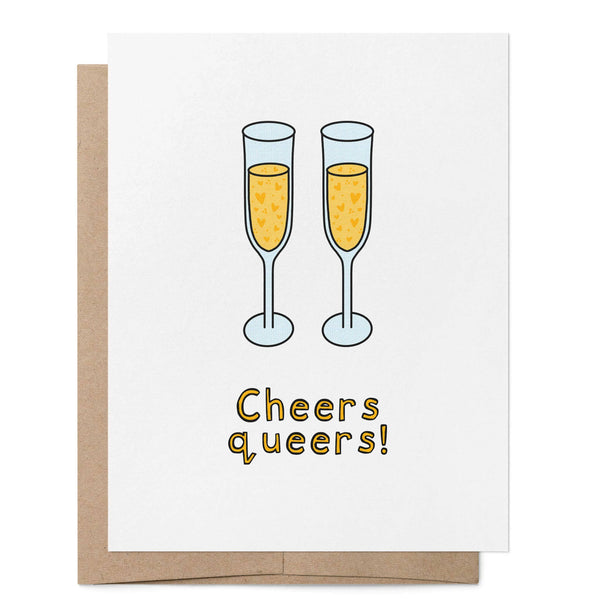 Cheers Queers LGBTQ+ Grußkarte