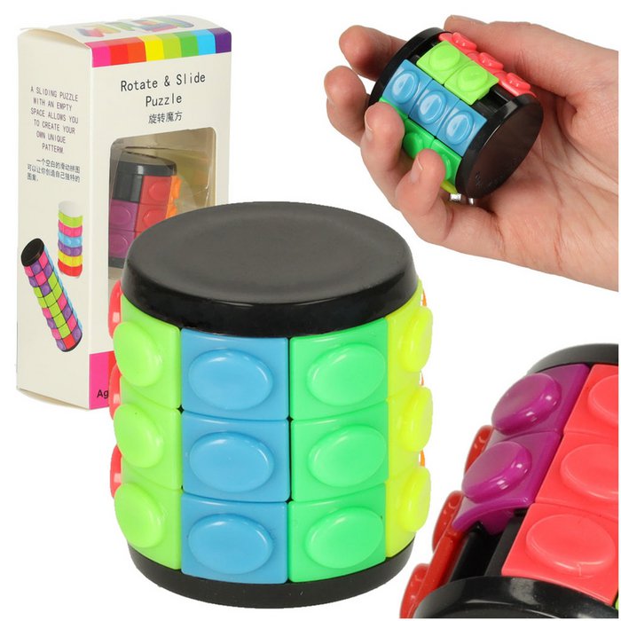 Rotate & Slide Puzzle | Drehzylinder-Knobelspiel S