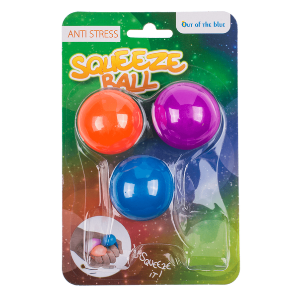 Anti Stress SQUEEZE Ball Mini im 3er Set