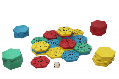 Mathespiel Zahlenburg Hexagon