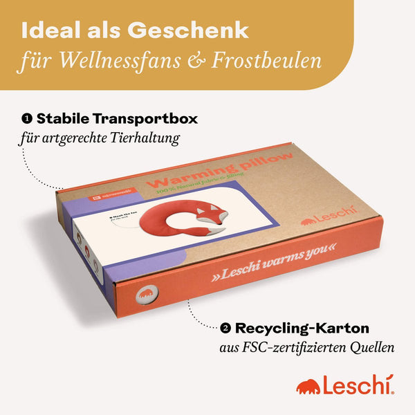 Wärmekissen Fuchs Noah - Körnerkissen für Nacken & Schultern
