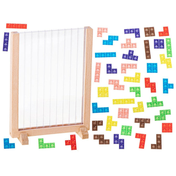 Analoges Tetris | Puzzle mit Holzrahmen