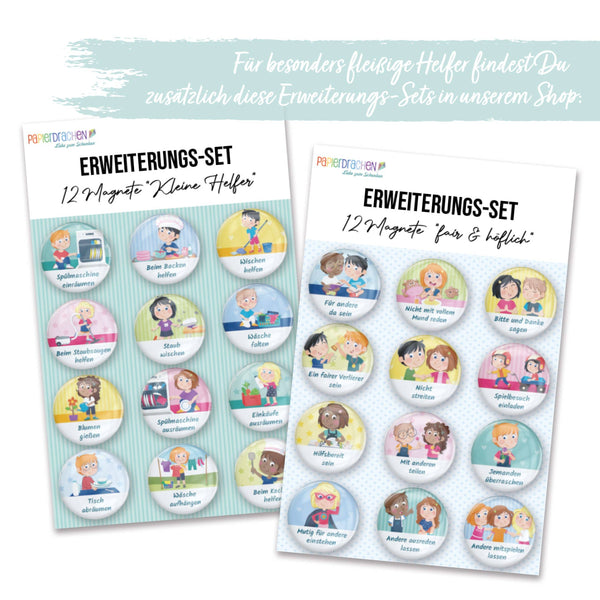 Motivations-Magnet-Erweiterungs-Set "Kreativ & selbstständig"
