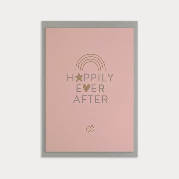 Grußkarte *Happily ever after* MAGIC WORDS zur Hochzeit