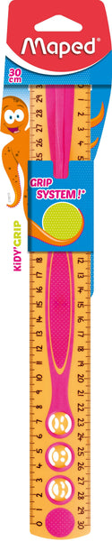 Lineal Kidy'Grip 30 cm, Beidseitiger Skalenaufdruck